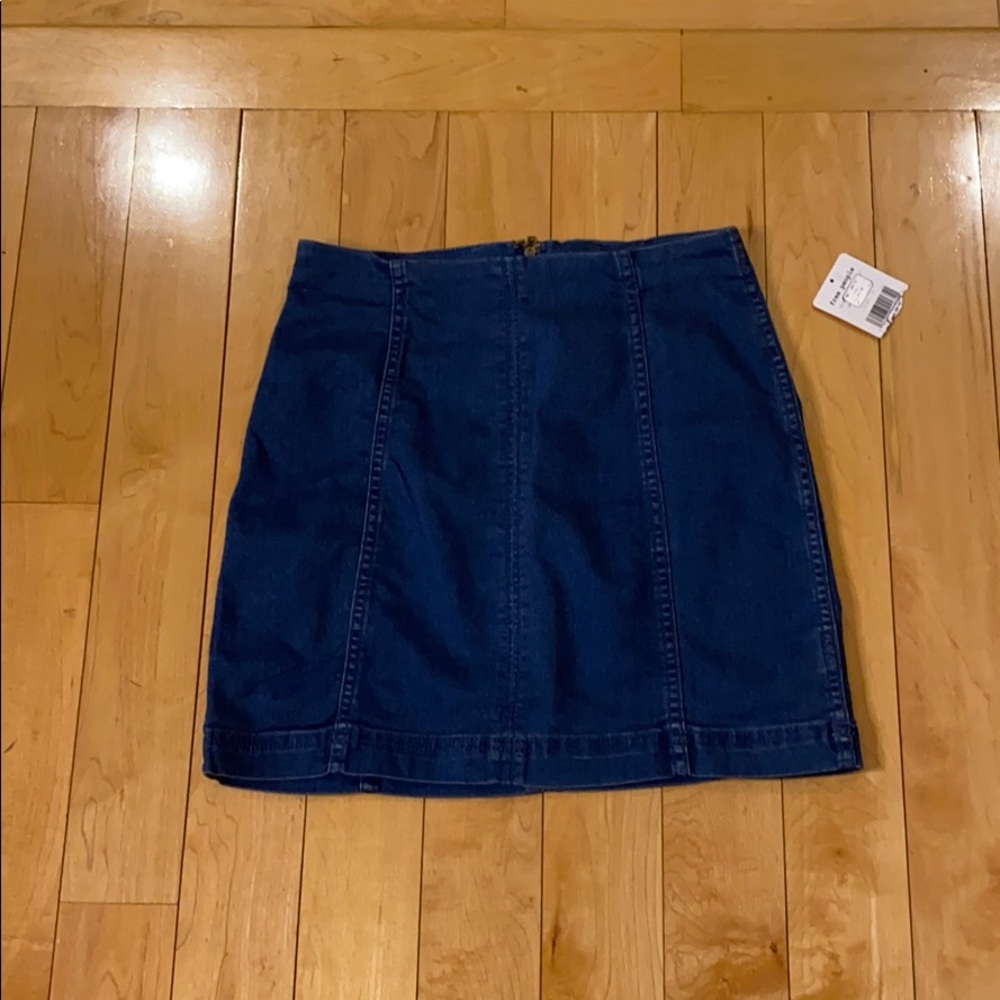 Free people jean skirt